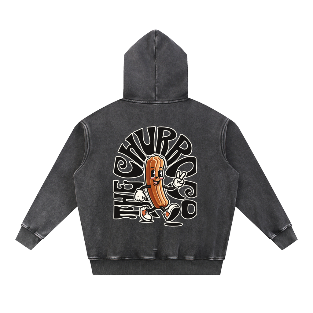 Snow Wash Fleece Oversize Hoodie