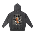 Snow Wash Fleece Oversize Hoodie