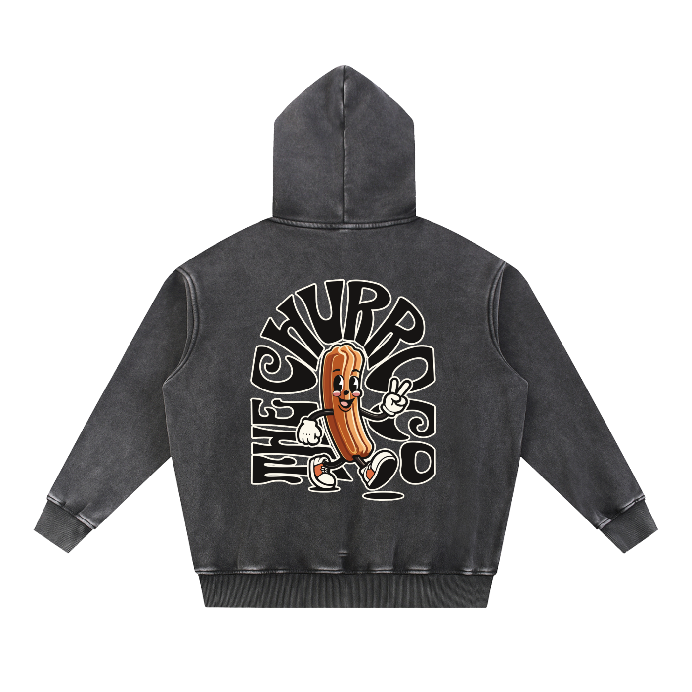 Snow Wash Fleece Oversize Hoodie