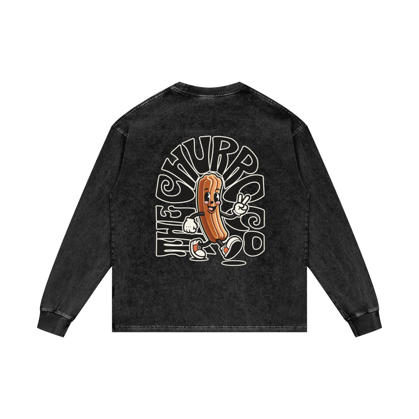 Acid Wash Oversize Long Sleeve T-Shirt